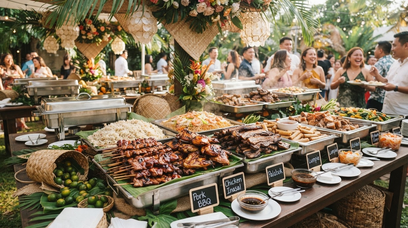 Catering spread for an event